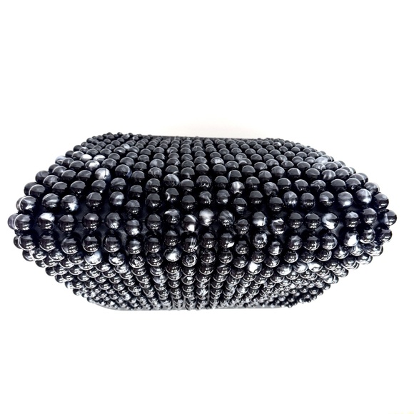 Cult Gaia Nia black beaded Leather clutch - Picture 13 of 14